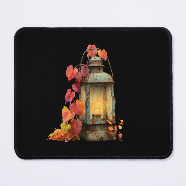 Item preview, Rustic Lantern with Autumn Leaves designed and sold by Hillonmary.