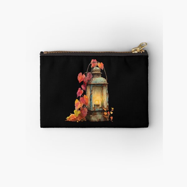 Item preview, Rustic Lantern with Autumn Leaves designed and sold by Hillonmary.