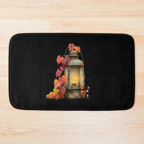 Item preview, Rustic Lantern with Autumn Leaves designed and sold by Hillonmary.