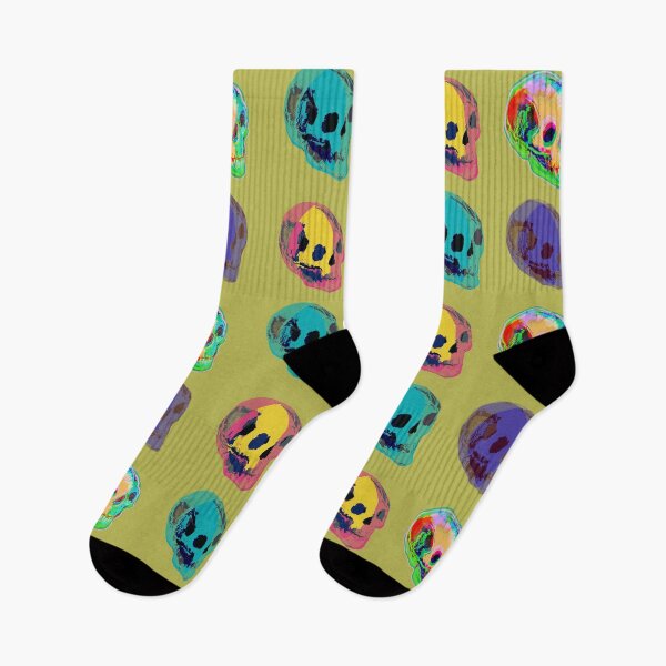 Item preview, Neon Glitch Skull Quartet #2 | Psychedelic Pop Art Neon Skulls designed and sold by MikZviagin.