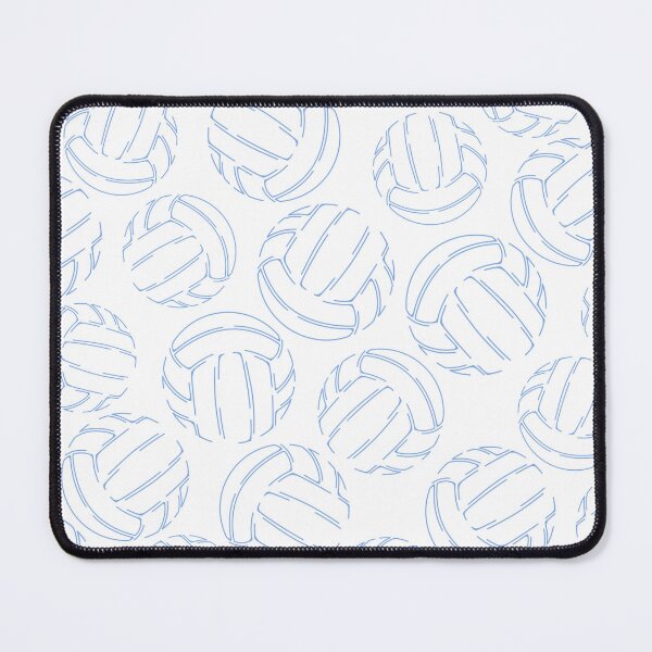 Item preview, Line art sketched volleyballs - light blue designed and sold by katzdzynes.