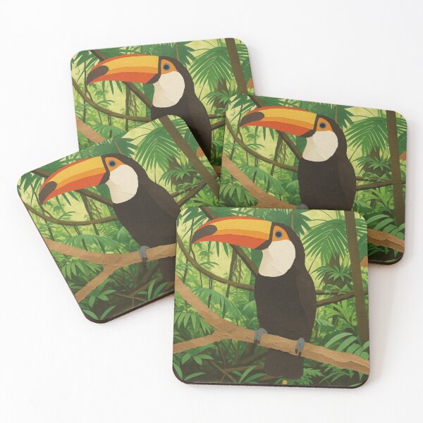Item preview, Toucan Perched on a Branch in the Jungle designed and sold by BlueBerry45.