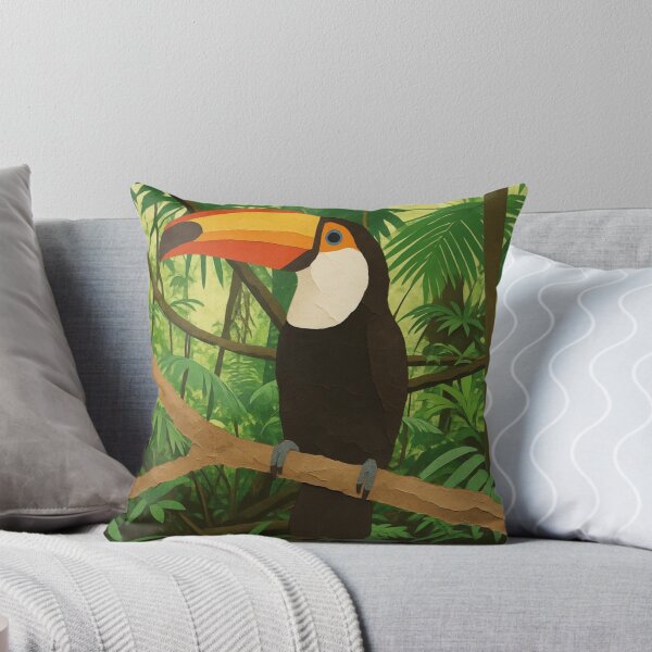 Item preview, Toucan Perched on a Branch in the Jungle designed and sold by BlueBerry45.