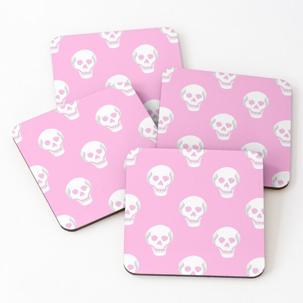 Item preview, Pastel Pink Halloween Skulls designed and sold by Julie Erin Designs.