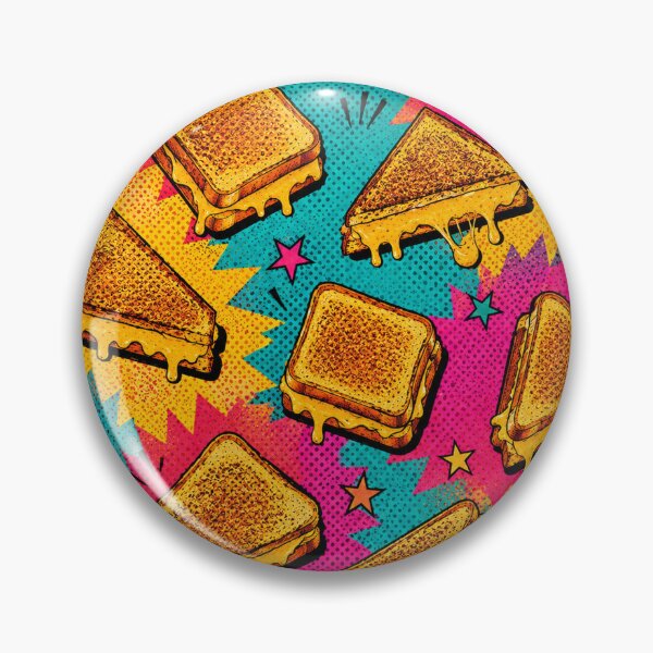 Item preview, Grilled Cheese Pop Art Pattern for Sandwich and Food Lovers designed and sold by TM DESIGNS AND MORE.