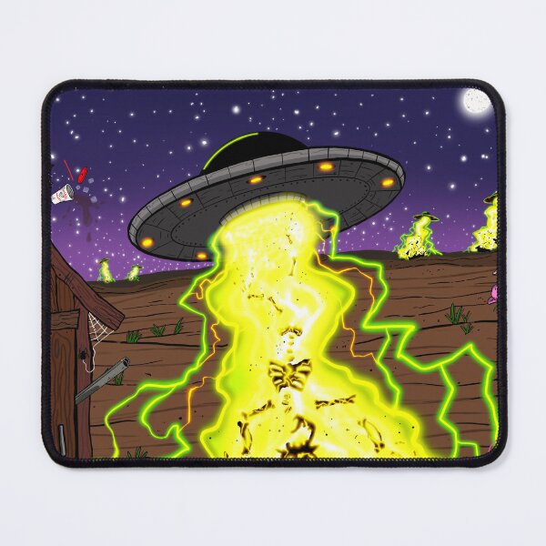 Item preview, Alien Abduction Gone Wrong | Funny UFO Farm Horror Art designed and sold by Let There Be Art Studio.