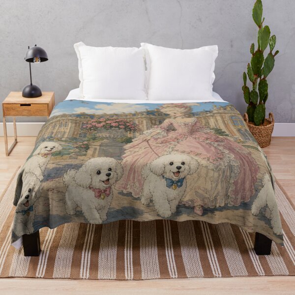 Item preview, Marie Antoinette At Chateau Versailles with white puppies  designed and sold by CaseyMichelleArt.