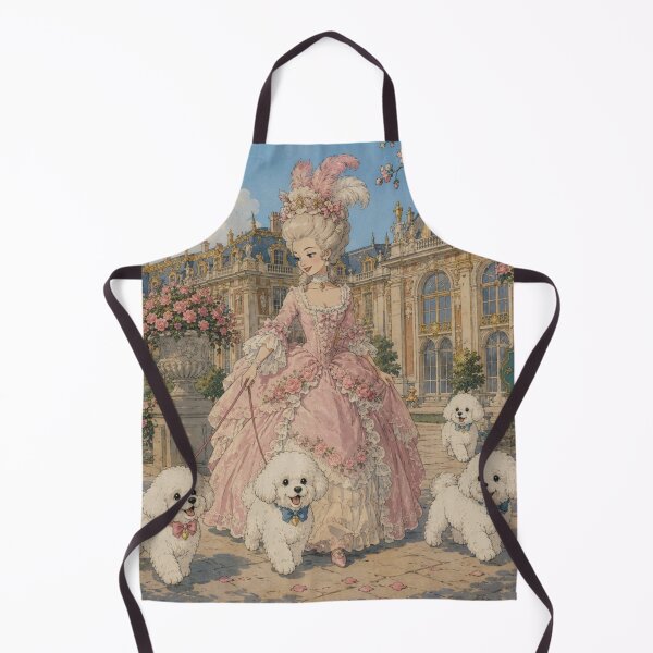 Item preview, Marie Antoinette At Chateau Versailles with white puppies designed and sold by CaseyMichelleArt.