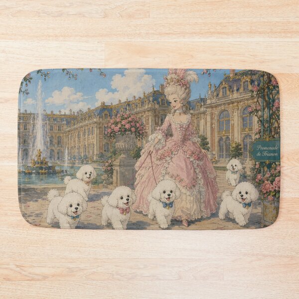 Item preview, Marie Antoinette At Chateau Versailles with white puppies  designed and sold by CaseyMichelleArt.