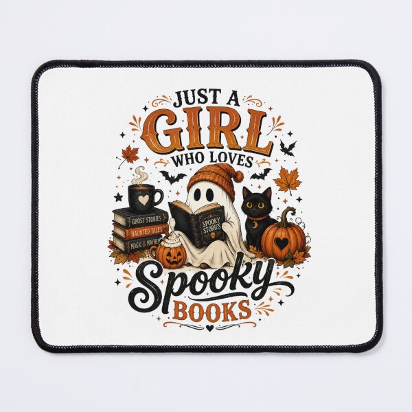 Item preview, Just A Girl Who Loves Spooky Books Shirt designed and sold by happyshirt27.