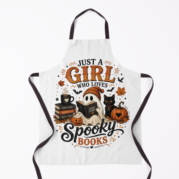 Item preview, Just A Girl Who Loves Spooky Books Shirt designed and sold by happyshirt27.
