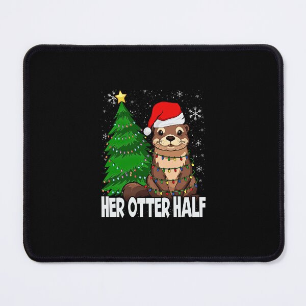 Item preview, Her Otter Half Funny Christmas - Cute Matching Couple Otter designed and sold by Rahamkshop.