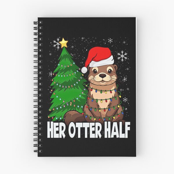 Item preview, Her Otter Half Funny Christmas - Cute Matching Couple Otter  designed and sold by Rahamkshop.