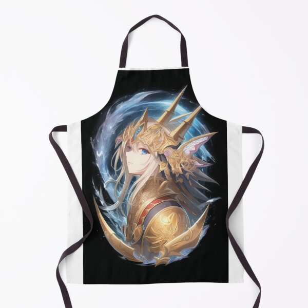 Item preview, Digital Art - Manga Female Character, Golden Armor in an Astral Vortex designed and sold by AnimeShin.