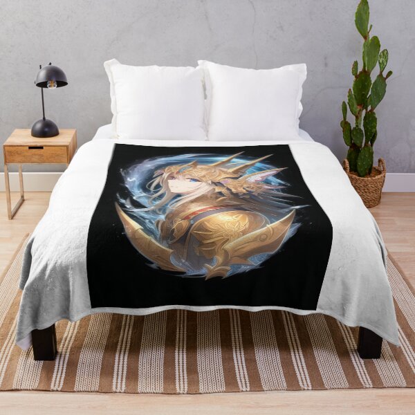 Item preview, Digital Art - Manga Female Character, Golden Armor in an Astral Vortex designed and sold by AnimeShin.