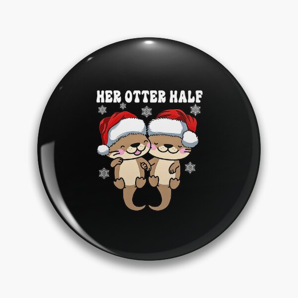 Item preview, Her Otter Half Funny Christmas - Cute Matching Couple Otter  designed and sold by Rahamkshop.