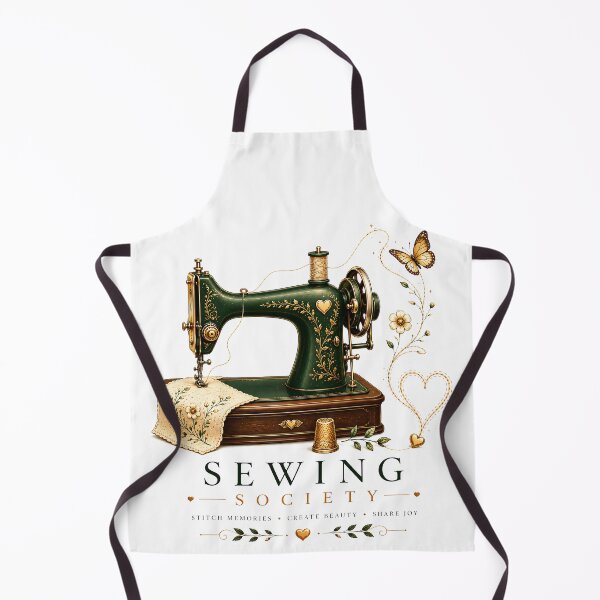 Item preview, Sewing Society Vintage Sewing Machine | Sewing Lover Gift | Quilting & Embroidery Design | Seamstress Art | Sewing Club Illustration designed and sold by Digital Culture Studio.