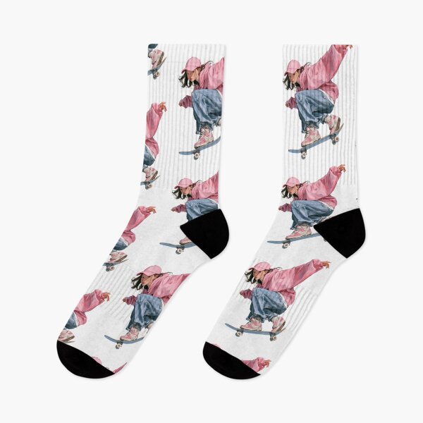 Item preview, Pink Streetwear Skateboard Jump designed and sold by 리나 .