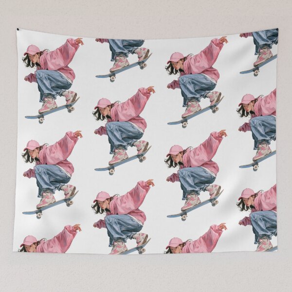 Item preview, Pink Streetwear Skateboard Jump designed and sold by 리나 .