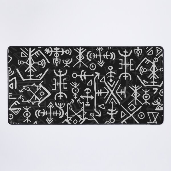 Item preview, Viking runic symbols pattern designed and sold by Roadkill Creations.