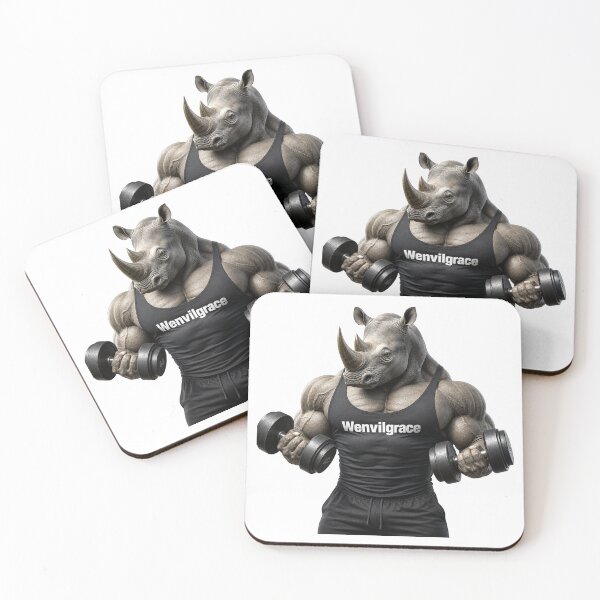 Item preview, Bodybuilder Rhino Gift designed and sold by Wenvilgrace.
