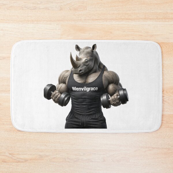Item preview, Bodybuilder Rhino Gift designed and sold by Wenvilgrace.
