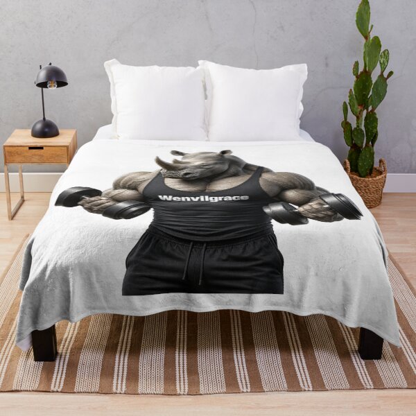 Item preview, Bodybuilder Rhino Gift designed and sold by Wenvilgrace.