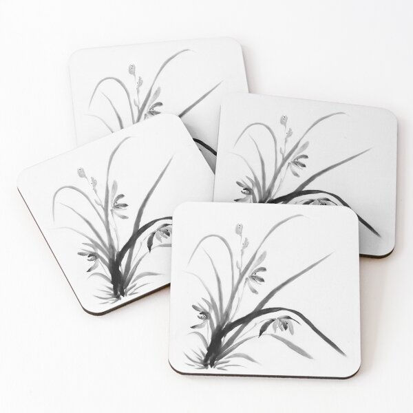 Item preview, Sumi-e Black Orchid designed and sold by Skayana.