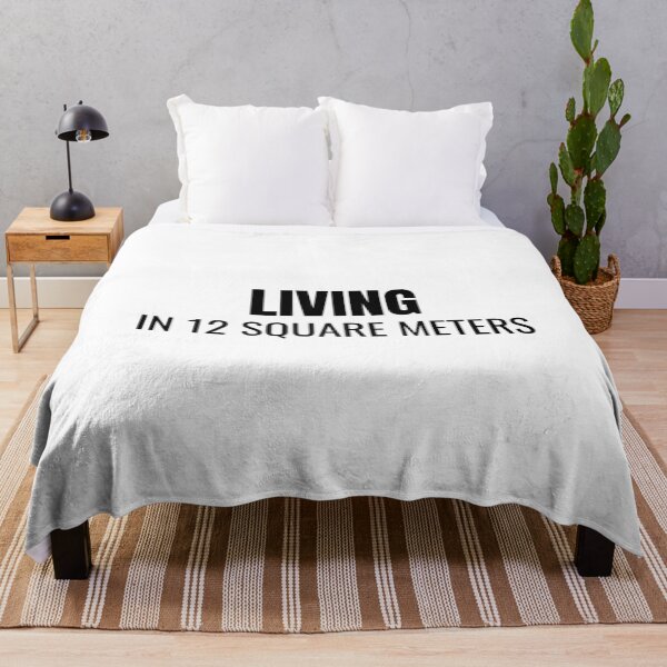 Item preview, Living in 12 Square Meters (Black) designed and sold by ShipCrewNation.