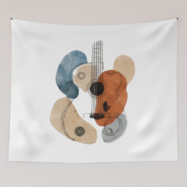 Item preview, Abstract Watercolor Guitar Art designed and sold by MyCalmDraw.