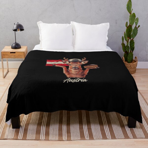 Item preview, Austria Red Deer Austrian Flag Sachertorte Chocolate Slice Mascot designed and sold by Enea Kelo.