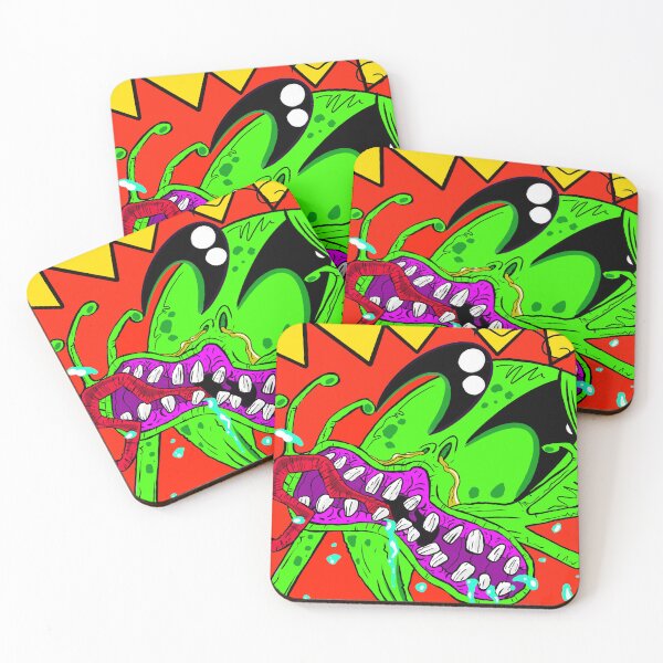 Item preview, Screaming Alien | Neon Sci-Fi Horror Creature Art designed and sold by Let There Be Art Studio.
