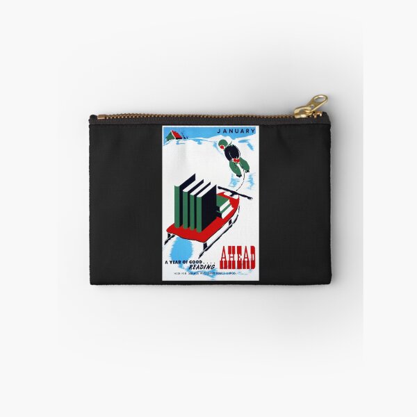 Item preview, Digitally Restored WPA January, A Year Of Good Reading Ahead Poster Print | Classroom Art | Mid Century Modern  designed and sold by Vintage Poster Supply.