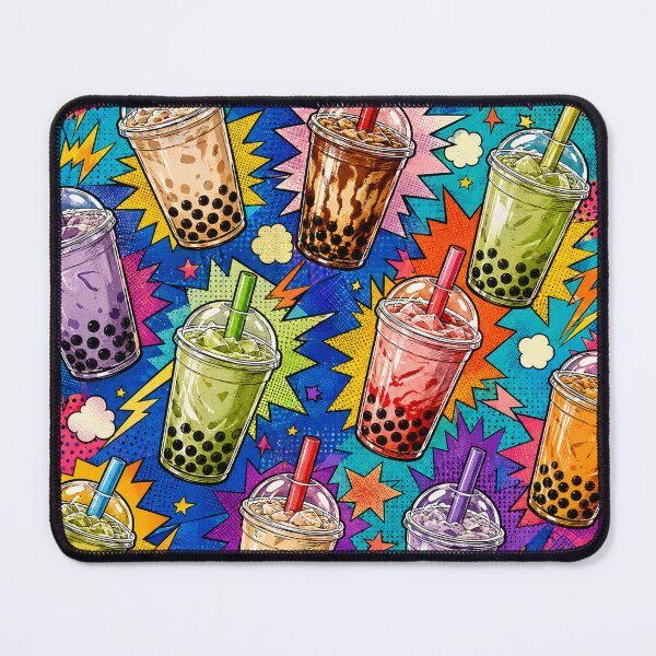 Item preview, Bubble Tea Pop Art Pattern for Boba Lovers and Milk Tea Fans designed and sold by TM DESIGNS AND MORE.