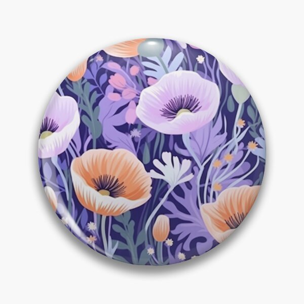 Item preview, Wildflower Pattern In Orange And Purple designed and sold by FoldedRainbow.
