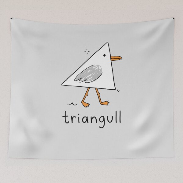 Item preview, Triangull Triangle Seagull Pun for Clever Bird Lovers designed and sold by FreshVibe Prints.