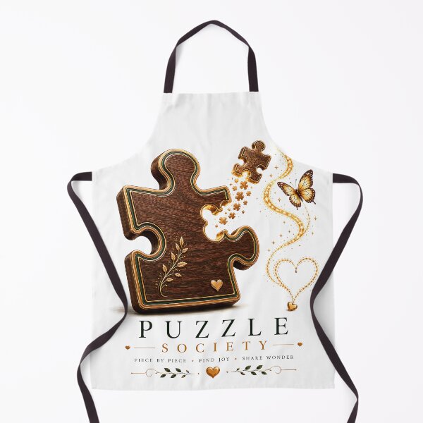 Item preview, Puzzle Society Wooden Jigsaw Piece | Puzzle Lover Gift | Jigsaw Puzzle Enthusiast Design | Brain Game Art | Puzzle Club Illustration designed and sold by Digital Culture Studio.