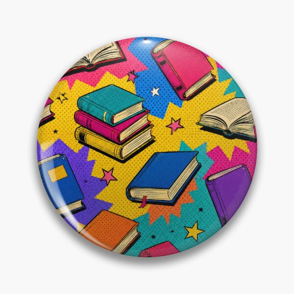 Item preview, Colorful Book Pop Art Pattern for Readers and Library Lovers designed and sold by TM DESIGNS AND MORE.