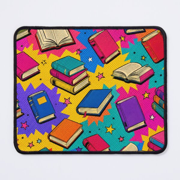 Item preview, Colorful Book Pop Art Pattern for Readers and Library Lovers designed and sold by TM DESIGNS AND MORE.