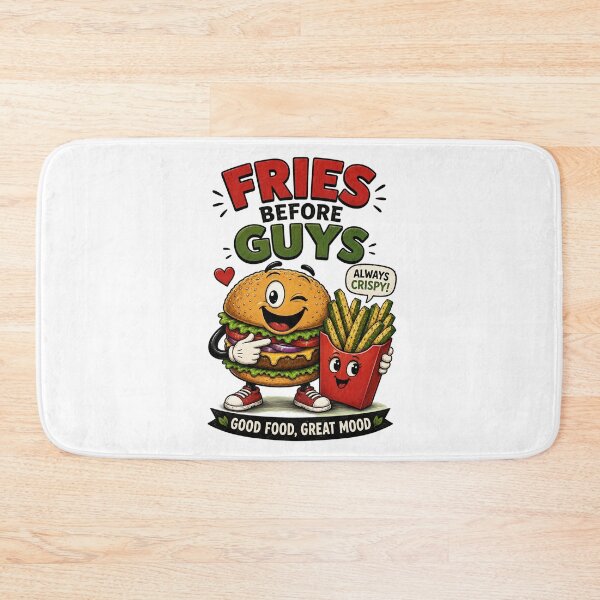 Item preview, Fries Before Guys Funny Vegan Burger Foodie Design. designed and sold by The-T-In-Retro.
