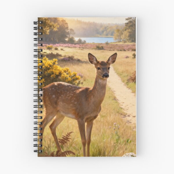 Item preview, New Forest Roe Deer Wall Art Print, Hampshire Summer Wildlife Decor designed and sold by QuietCanvasArtworks.