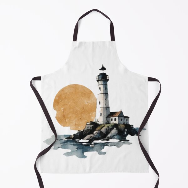 Item preview, Watercolor Lighthouse & Sunset designed and sold by MyCalmDraw.