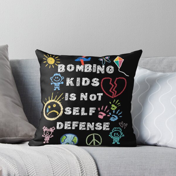 Item preview, Bombing Kids Is Not Self Defense - Child Art - Anti-War Human Rights Activist - Free Palestine Protest designed and sold by Forbidden Merch.