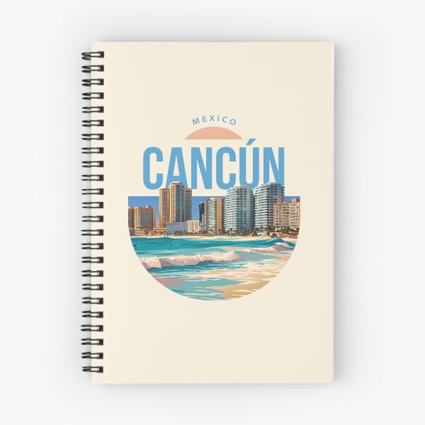 Item preview, Cancun Mexico Beach Skyline Vintage Travel Poster designed and sold by LinaValearte.