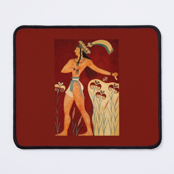 Item preview, Minoan Prince Fresco | Ancient Crete Wall Art | Bronze Age Greek Illustration designed and sold by PassatoeTela.