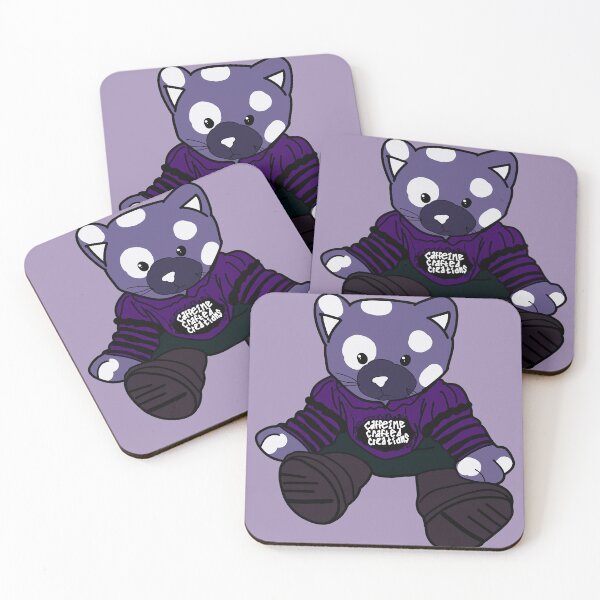 Item preview, Purple Caffeine Crafted Creations Kitty designed and sold by CaffeineCraftedCreations.