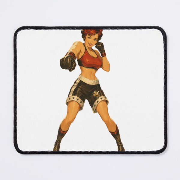 Item preview, Retro Boxing Pin Up Girl | Original Female Boxer Vintage Sports Art designed and sold by Cosplayvintage.