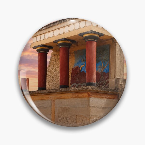 Item preview, Palace of Knossos | Ancient Minoan Architecture at Sunset | Crete Wall Art designed and sold by PassatoeTela.