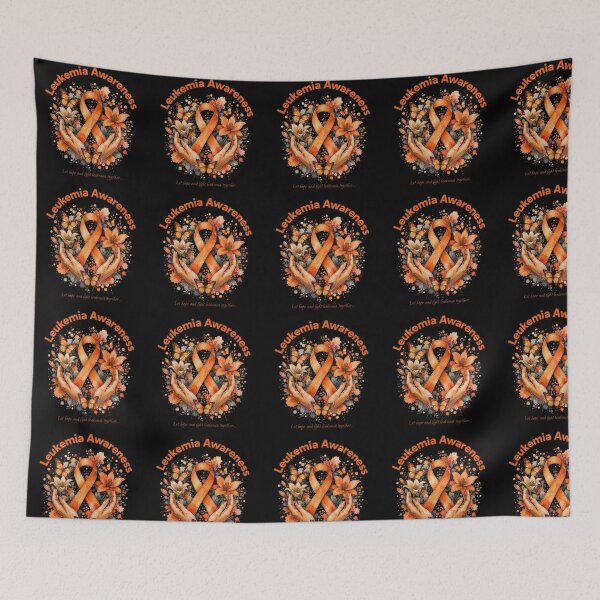 Item preview, Leukemia Awareness – Orange Ribbon Watercolor Art designed and sold by HolidayMoods.