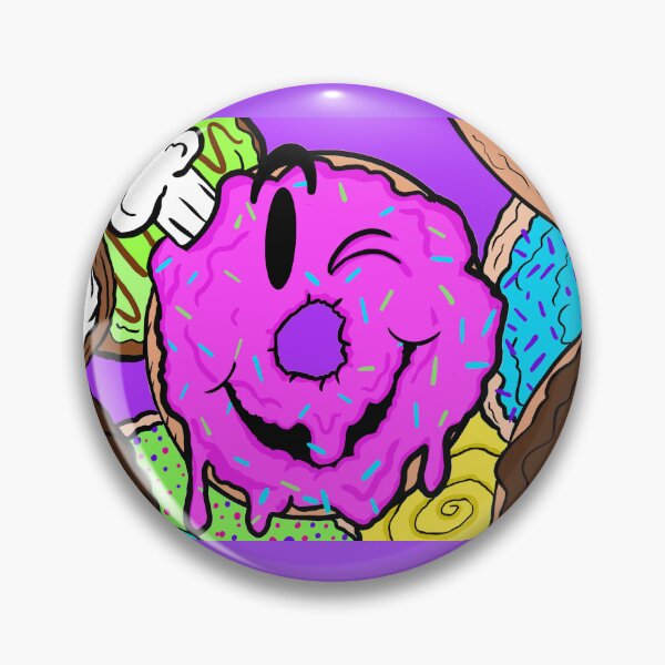 Item preview, Happy Pink Sprinkle Donut | Cute Kawaii Donut Illustration designed and sold by Let There Be Art Studio.